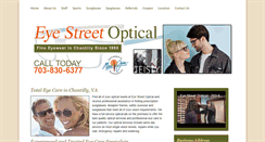 Desktop Screenshot of eyestreetoptical.com